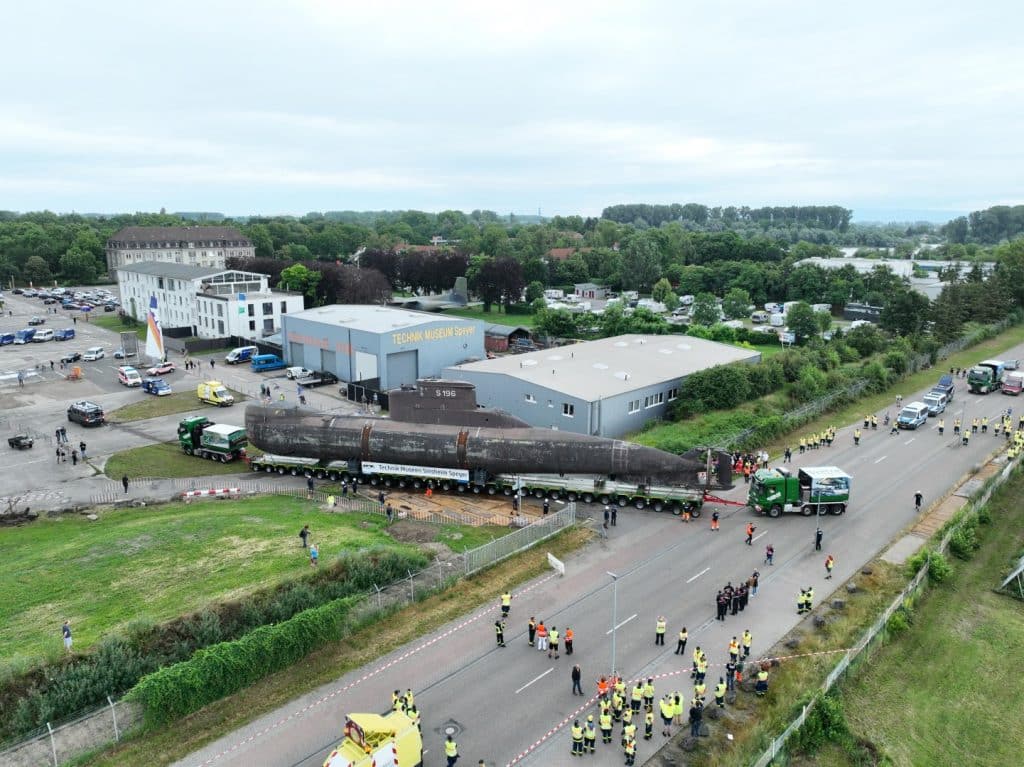 Do viel Platz wie beim Straßentransport in Speyer gibt es nicht überall auf der Strecke geben