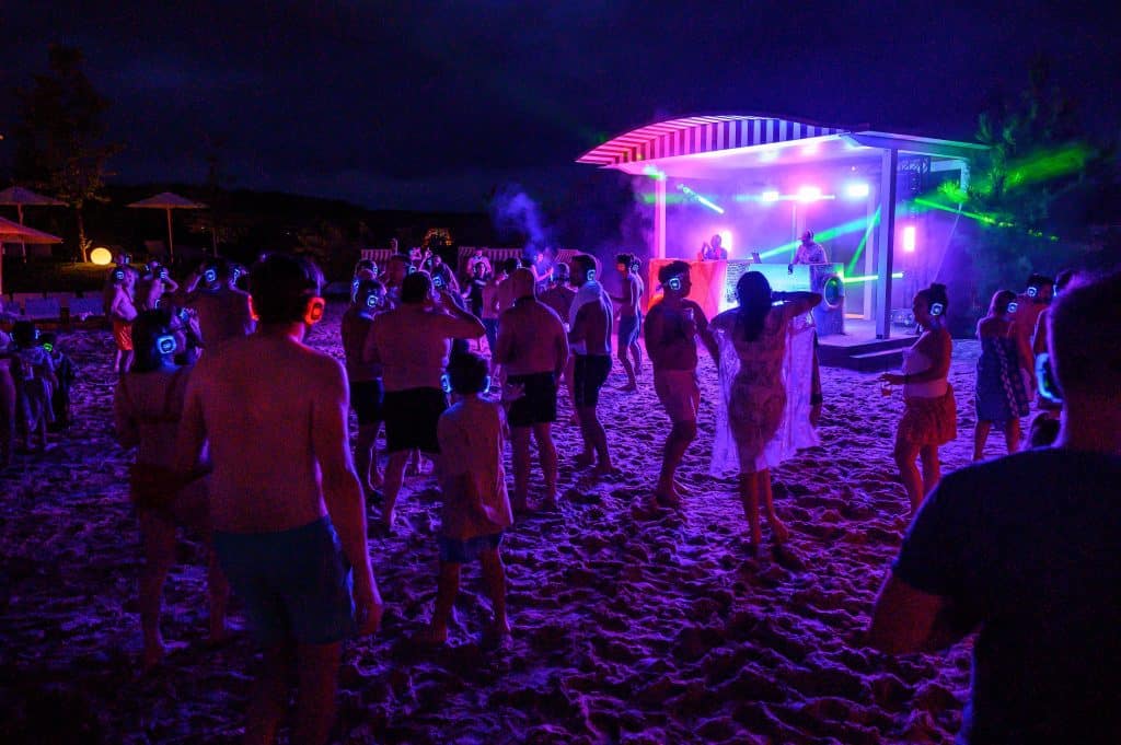 Beach-Party mit Silent Disco