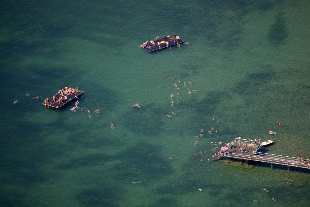 Das in Friedrichshafen Strandbad von oben