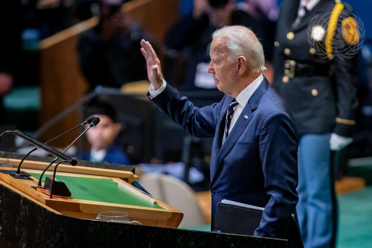 Joseph R. Biden Jr., Präsident der Vereinigten Staaten von Amerika, hält seine letzte Rede vor der Generalversammlung der Vereinten Nationen während der 79. Sitzung und verabschiedet sich damit von der internationalen Bühne.






