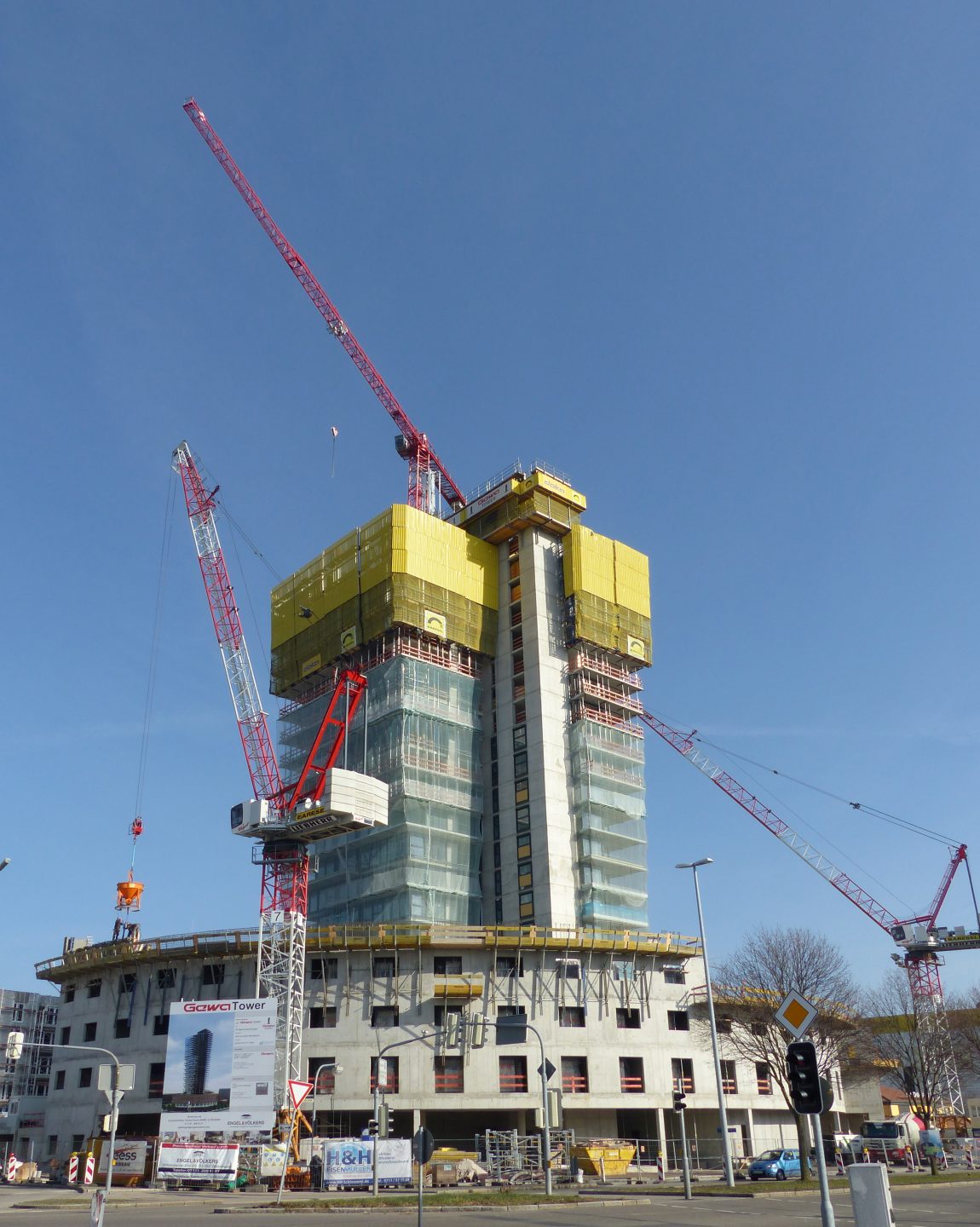 Gewa-Tower in Fellbach bei Stuttgart, Februar 2016
