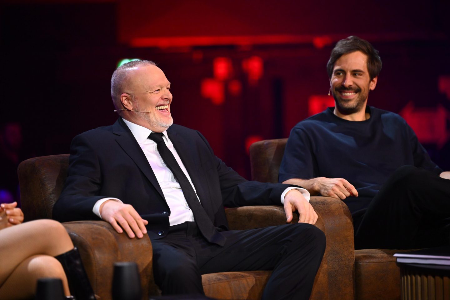 Stefan Raab (l.) und Max Giesinger
