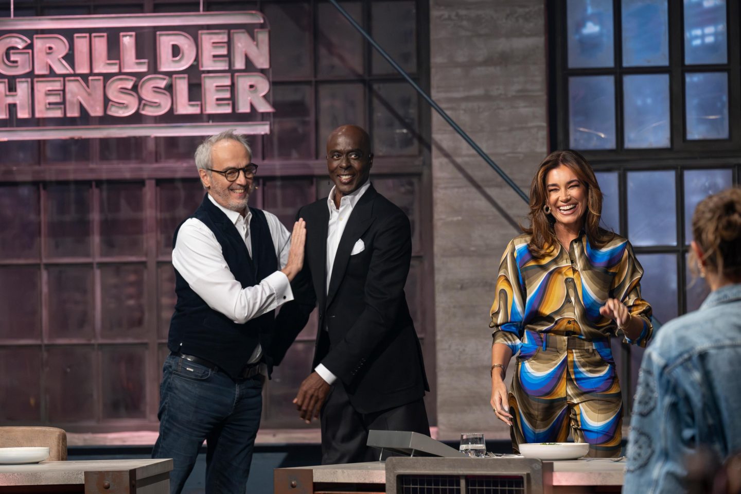 Christian Rach (l.), Bruce Darnell, Jana Ina Zarrella, Laura Wontorra (r.)
