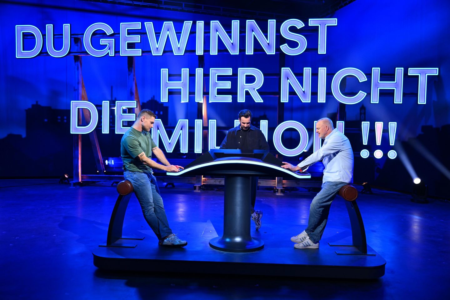 V.l.: Mimi Kraus, Jan Köppen und Stefan Raab